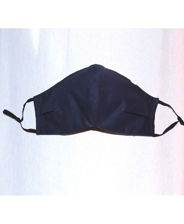 Navy Blue 100% Cotton Washable Mask - Made in UK